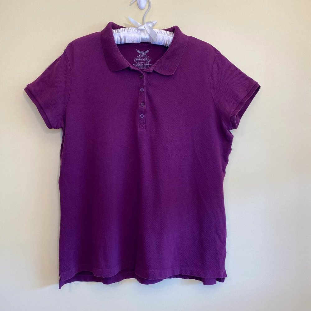 Women’s Faded Glory Short-sleeve Polo Top – Size XXL